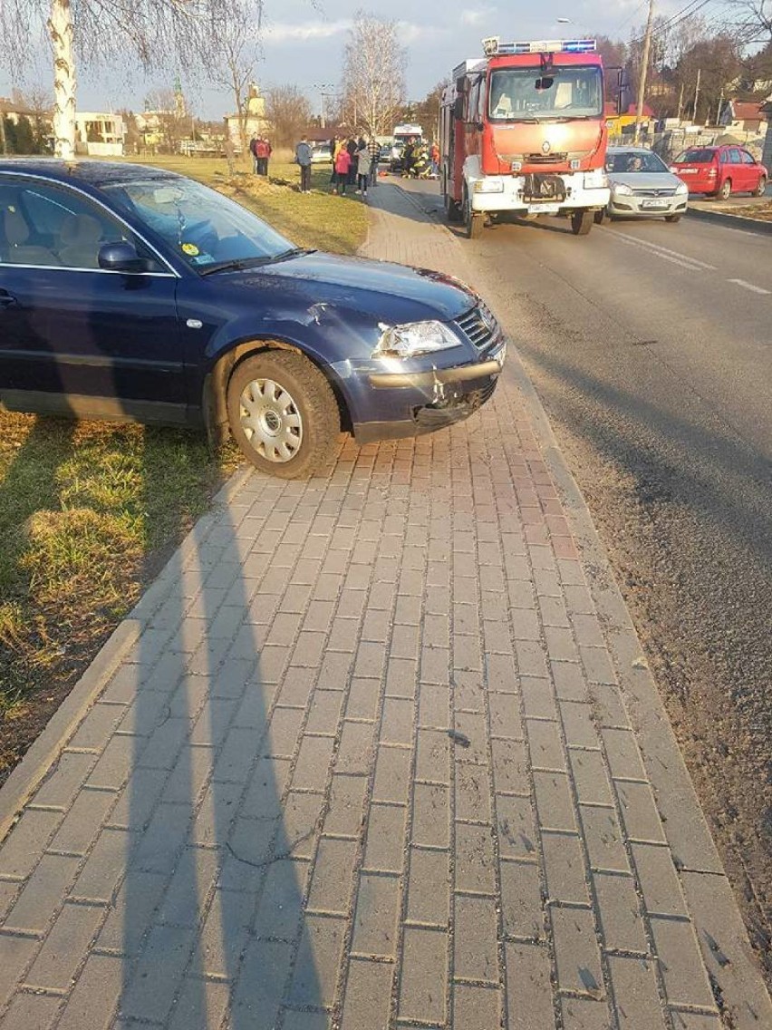 Potrącenie rowerzysty na ulicy Chrobrego w Wodzisławiu Śl.