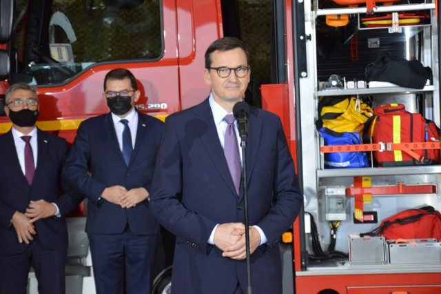 Premier Morawiecki na otwarciu nowej komendy straży pożarnej w Dąbrowie  Tarnowskiej | Tarnów Nasze Miasto