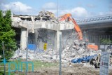 Estakada katowicka: Trwa rozbiórka południowego wiaduktu [ZDJĘCIA]