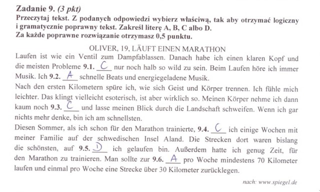 16.05.2012. Egzamin maturalny z języka niemieckiego. Tu ...