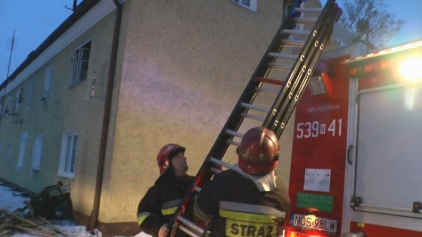 Śmiertelny pożar w Miłomłynie koło Ostródy [zdjęcia]