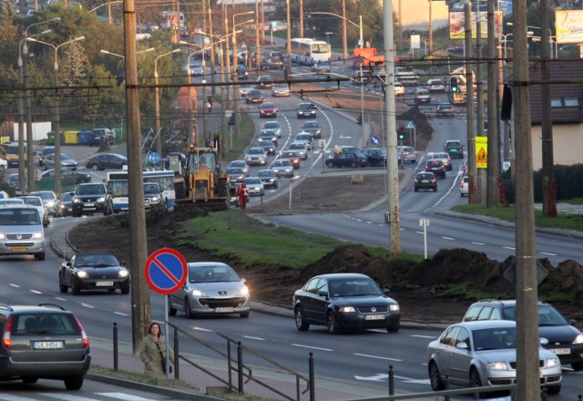 Ulica Wielkopolska to ruchliwa arteria Karwin