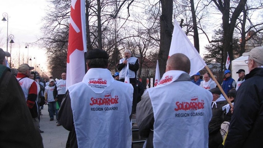 Przy Kancelarii Premiera &quot;Solidarność&quot; zbudowała &quot;miasteczko emerytalne&quot; [ZDJĘCIA, WIDEO]