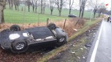 O włos od tragedii. Groźny wypadek na DK40 w powiecie gliwickim. Zderzyły się trzy pojazdy. Pasażerami były dzieci. WIDEO + ZDJĘCIA