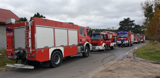 23 października, pożar domu jednorodzinnego w Gnojnie.