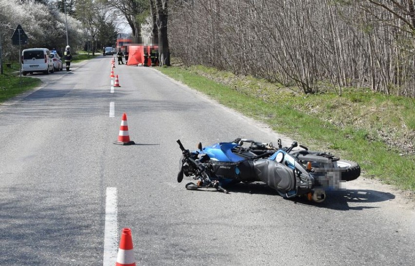 Wypadki śmiertelne z motocyklistami. W Luzinie i Zamostnem zginęło dwóch kierowców jednośladów