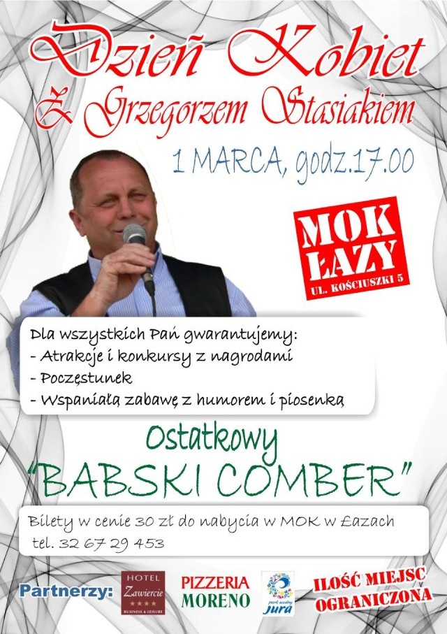 Grzegorz Stasiak w MOK Łazy. Już 1 marca.