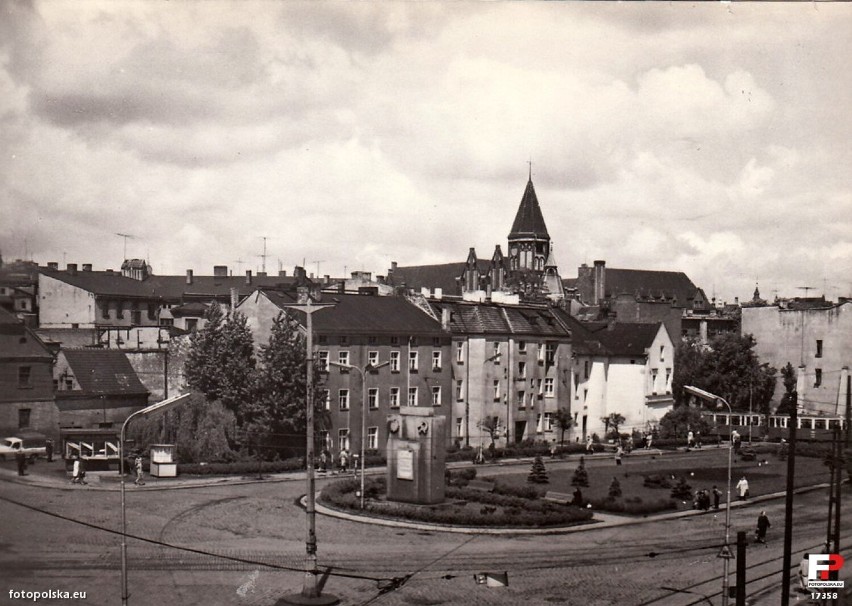 Lata 1960-1970, Ulica Dworcowa w Gliwicach.