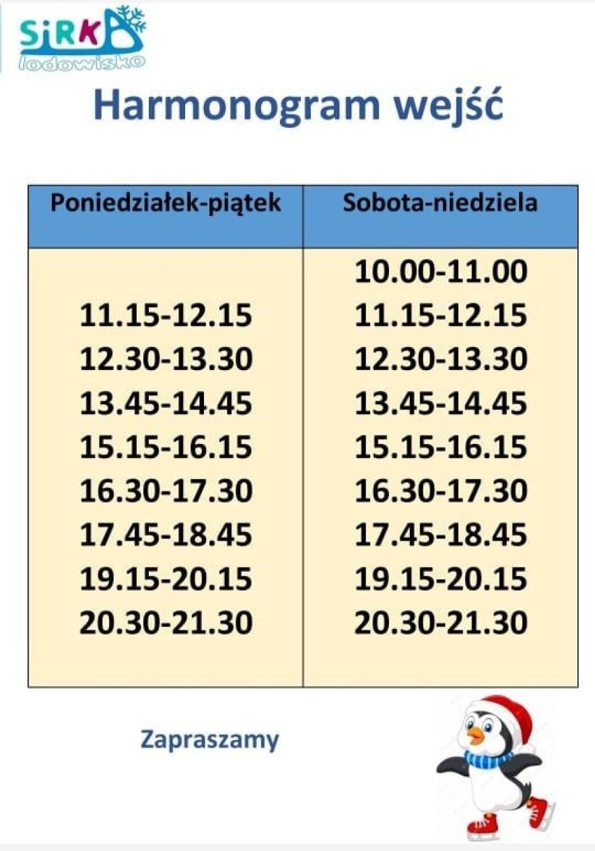 Lodowisko przy Termach Uniejów zaprasza. Jaki CENNIK i ZASADY?