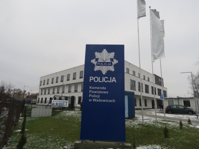 Nowa siedziba wadowickiej policji przy ul. Piłsudskiego