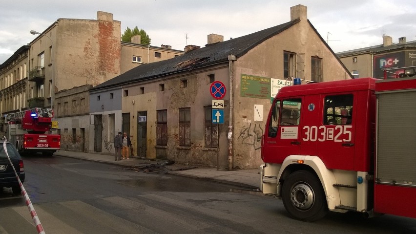 Wypadek strażaka podczas gaszenia pożaru na Kilińskiego w...