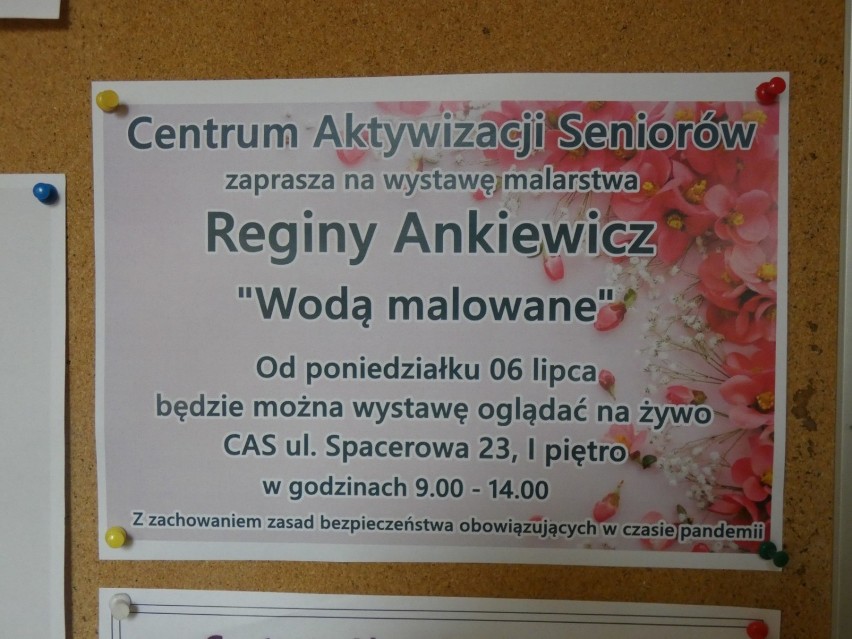 „Wodą malowane” do oglądania w Centrum Aktywizacji Seniorów