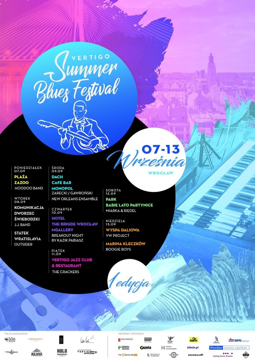 Vertigo Summer Blues Festival - pierwszy taki festiwal Bluesowy we Wrocławiu