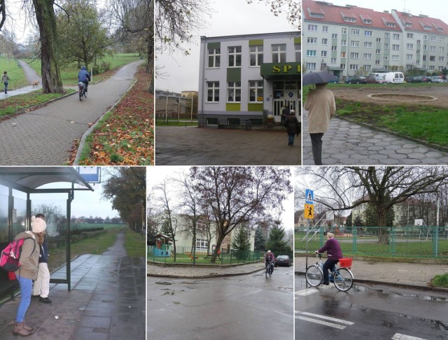 Park Jagielloński zostanie oświetlony (na górze z lewej). Rozbudowy doczeka się boisko przy SP 1 (u góry w środku). Między ulicami Słowackiego, Konopnickiej, Dworcowej i Reja powstanie plac zabaw (u góry z prawej). Wzdłuż ulic Traugutta i Niemcewicza będą zmodernizowane chodniki (na dole z lewej). Obok Przedszkola Miejskiego nr 1 przy ulicy Spichrzowej zostaną zrobione parkingi (na dole w środku). Przy Szkole Podstawowej nr 4 powstanie boisko wielofunkcyjne (na dole z prawej).