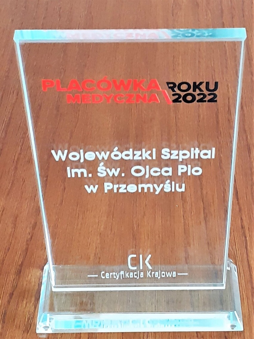 Wojewódzki Szpital w Przemyślu został wyróżniony tytułem...