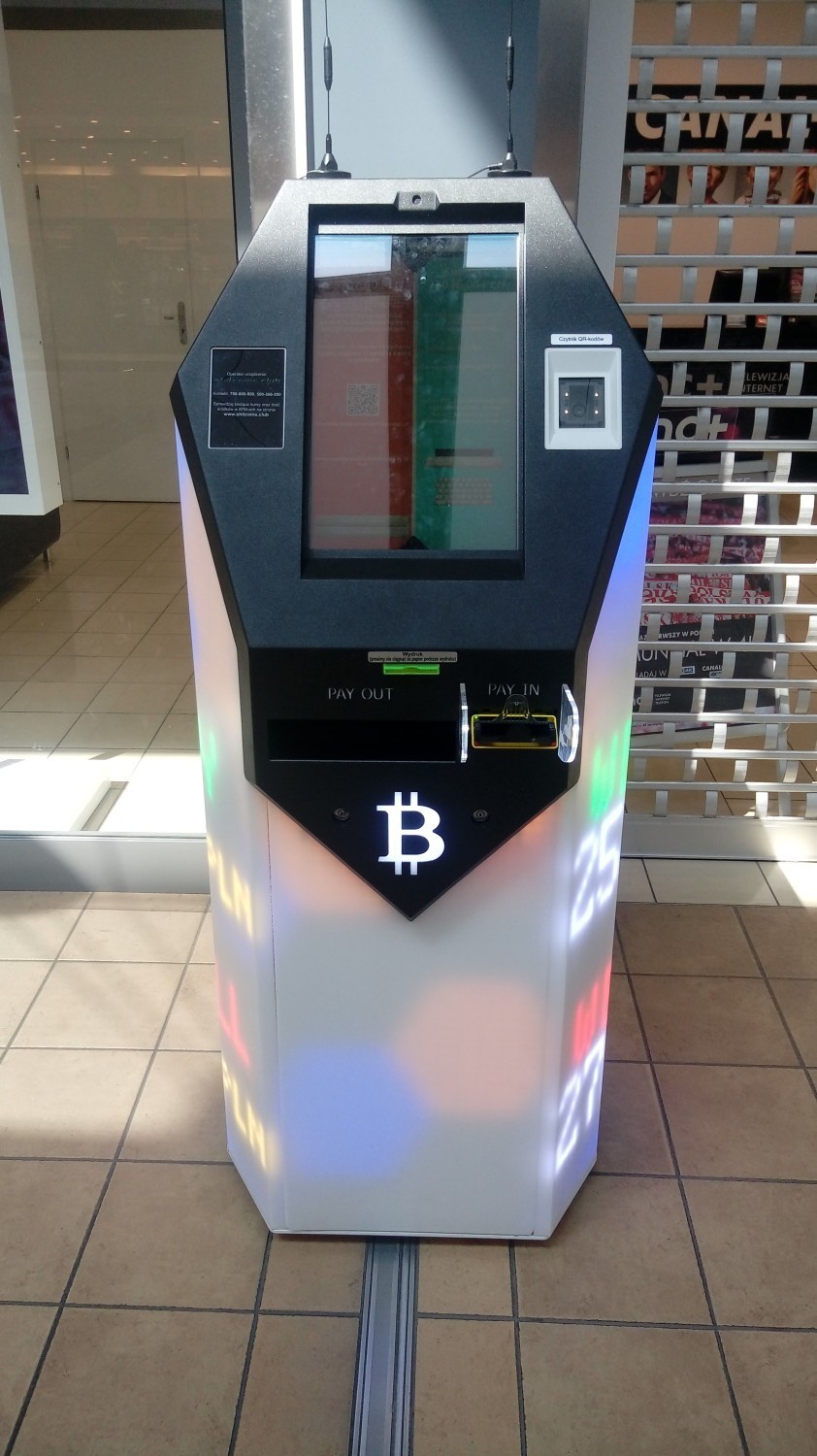 Pojawił się kolejny automat bitcoin'owy. Stanął w jednym z centrów handlowych