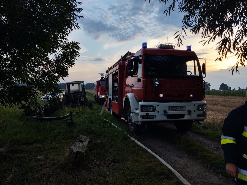 Pożar domu w Młodawinie Górnym w gminie Zapolice ZDJĘCIA