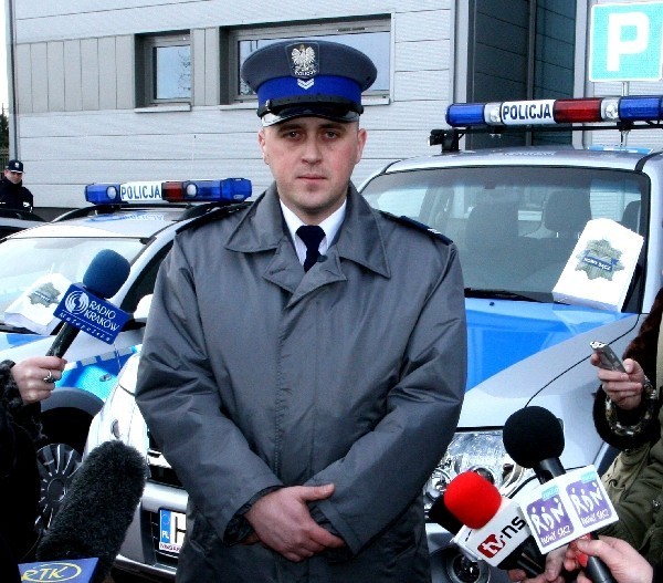 Rzecznik sądeckiej policji starszy sierżant Paweł Grygiel