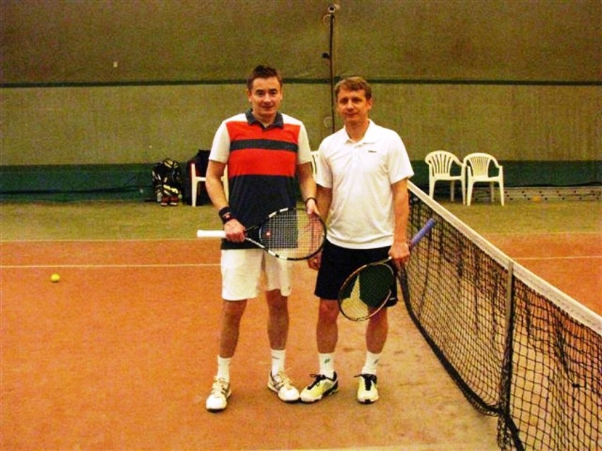 Sport w Chodzieży: Tenisista Mariusz Mijalski (z prawej) z...