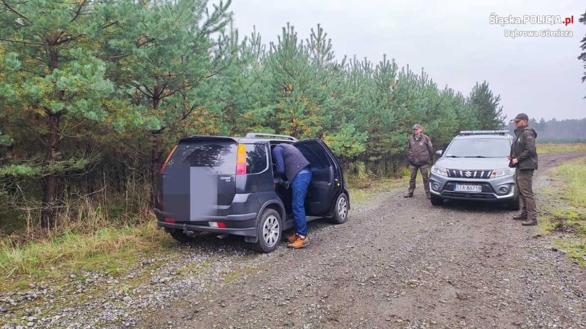 Policjanci i strażnicy leśni wspólnie kontrolują lasy w...