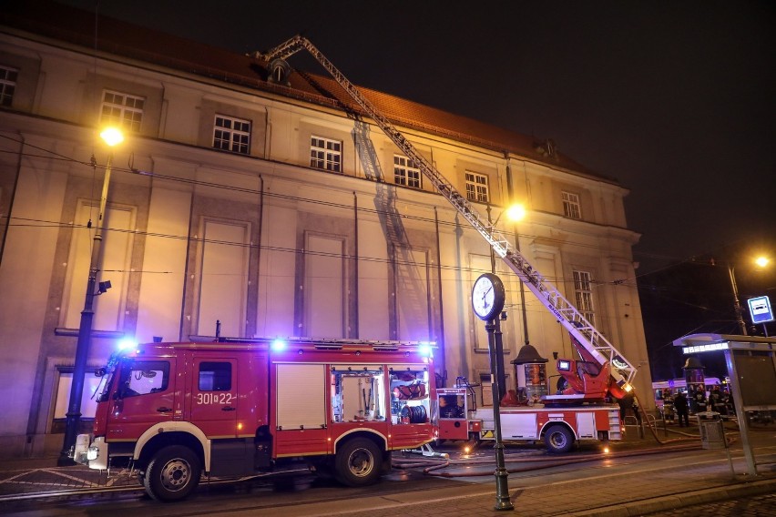 Pożar w krakowskiej filharmonii.