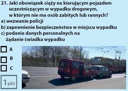 W nowych testach na prawo jazdy na przeczytanie pytania i...