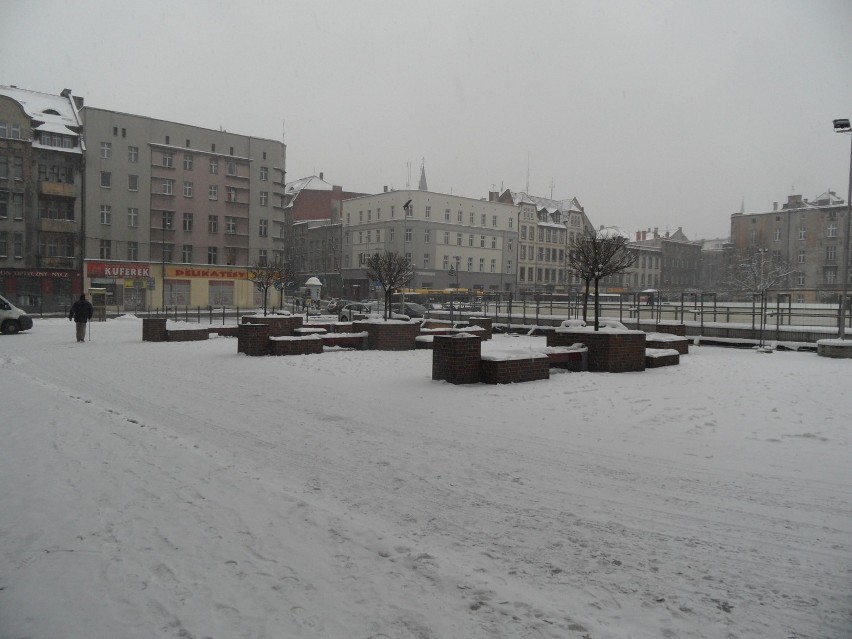 Bytom : Zasypane centrum miasta, czyli walka z zimą