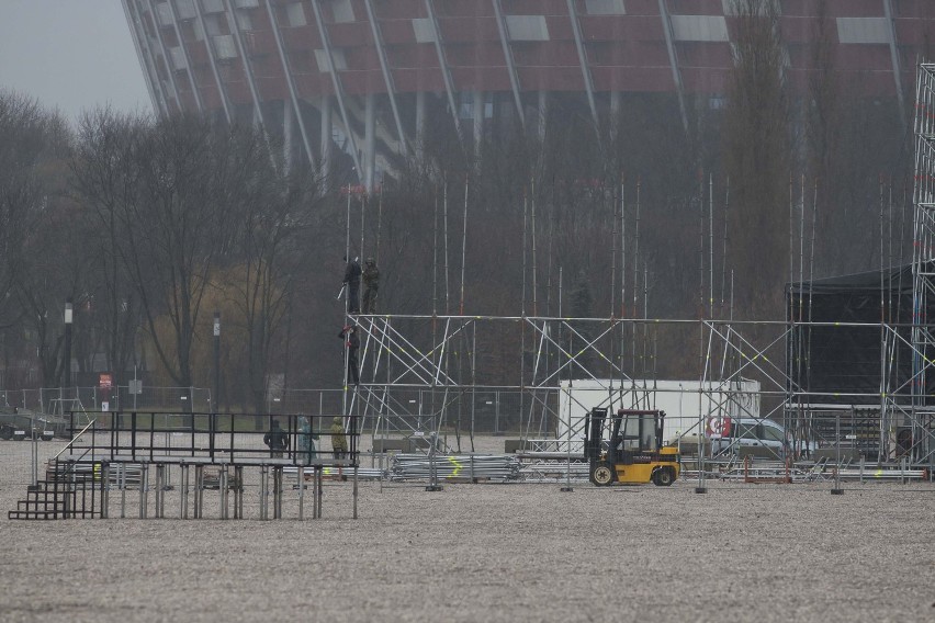 Sylwester 2014, Warszawa. Zobacz budowę sceny sylwestrowej