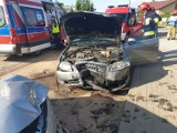 Dwa wypadki w Egiertowie - trzy osoby trafiły do szpitala
