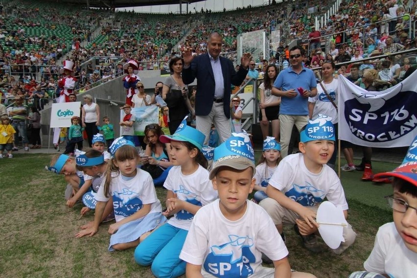 Wrocławski Dzień Przedszkolaka: Dzieci świętowały na Stadionie Miejskim (ZDJĘCIA)
