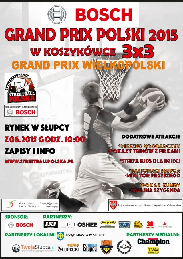 Grand Prix Wielkopolski w koszykówce 3x3 - Słupca 2015