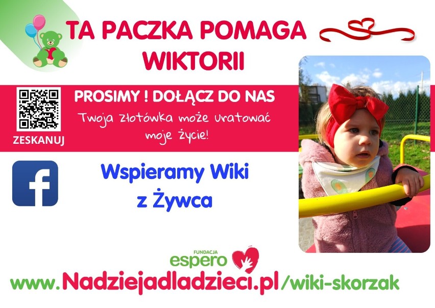 Wiktoria z Żywca potrzebuje Twojego wsparcia