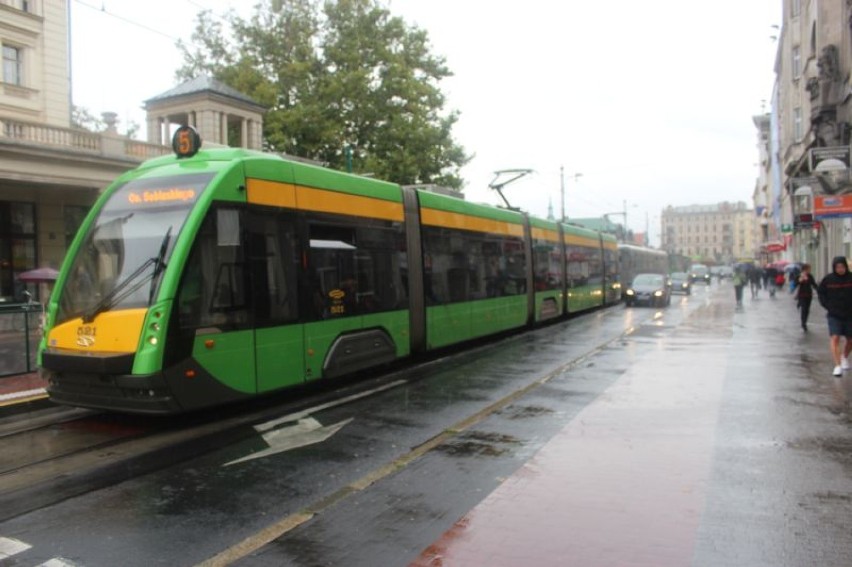 Awaria tramwajowa w centrum Poznania