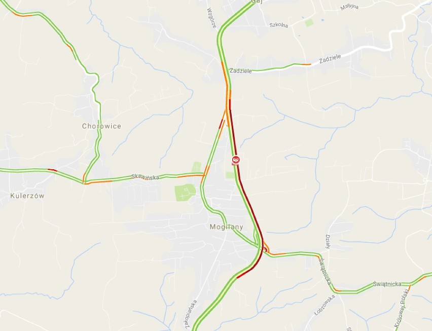 Wypadek na Zakopiance. Kierowcy utknęli w korku