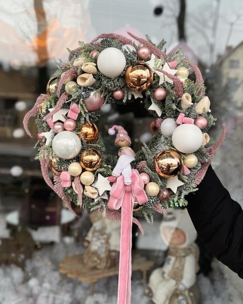Zobacz piękne świąteczne dekoracje kwiaciarni Marta w Wieluniu