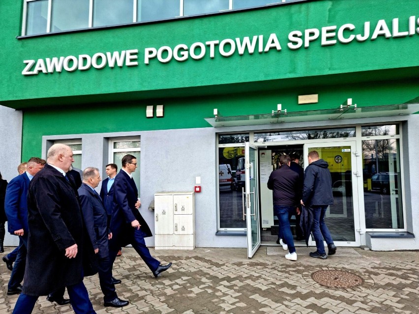 Premier Morawiecki złożył wizytę w Centralnej Stacji Ratownictwa Górniczego