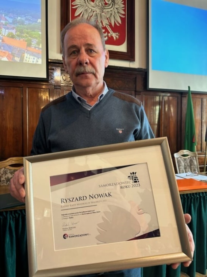 Radny Ryszard Nowak otrzymał dyplom Samorządowca Roku