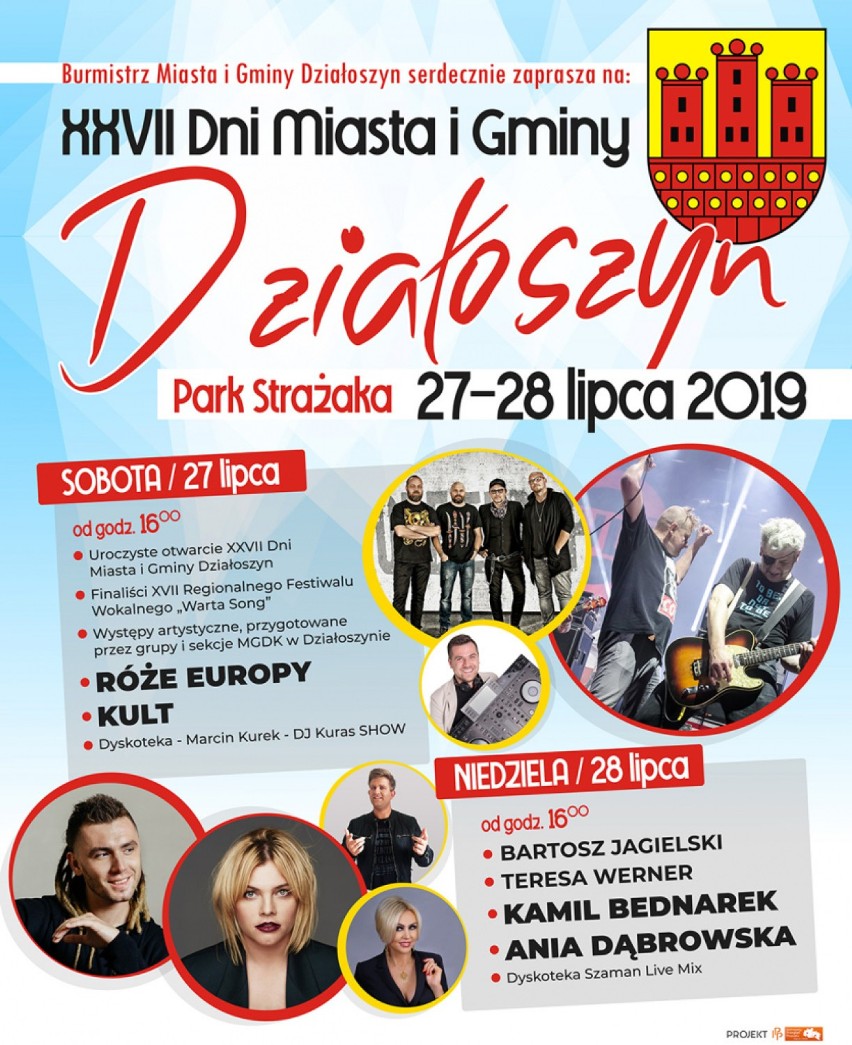 Dni Działoszyna 2019. Wystąpią Kult, Róże Europy, Ania Dąbrowska, Kamil Bednarek [PROGRAM, FOTO] 