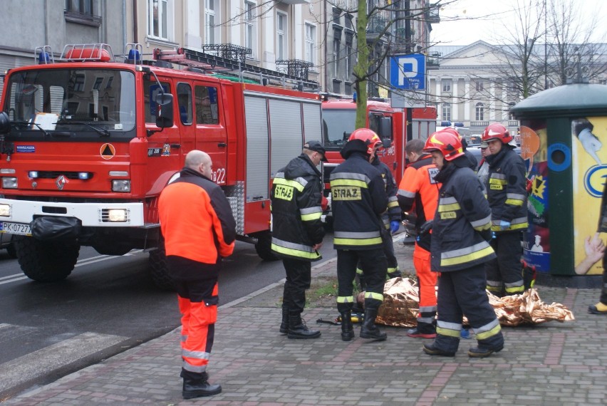 Wypadek w Kaliszu. Potrącenie pieszego na Sukienniczej