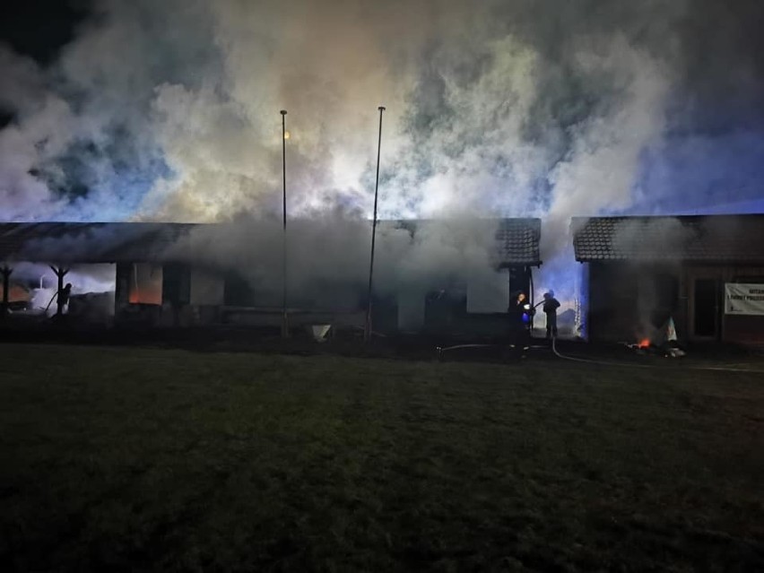 Pożar zniszczył budynek łuczników z klubu Obuwnik Prudnik. To mogło być podpalenie
