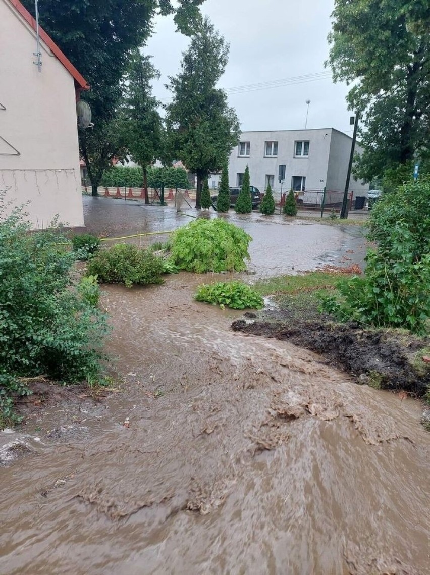 Strażacy z powiatu brodnickiego mieli wiele pracy 23 i 24...