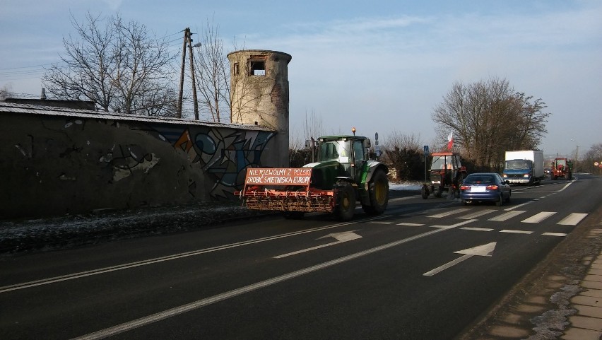 Ponowny protest rolników na DK 91 [ZDJĘCIA]      