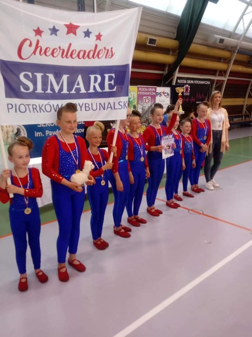 Cheerleaderki SimaRe z Piotrkowa wróciły z mistrzostw ze złotem