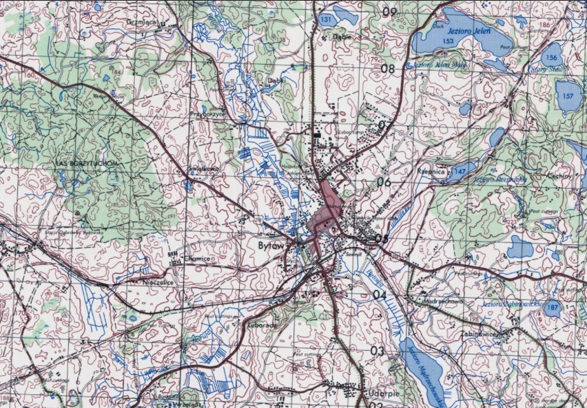 Archiwalne mapy Bytowa, Miastka i okolic. Rozpoznacie miejscowości po ich niemieckich nazwach?