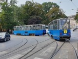 Wykoleiły się tramwaje. Oba pod Pocztą Główną