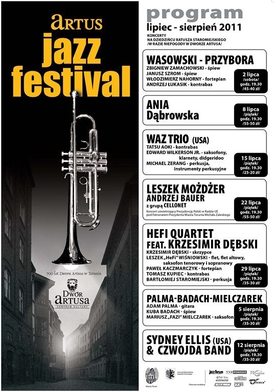 2 lipca inauguracja V edycji Artus Jazz Festivalu