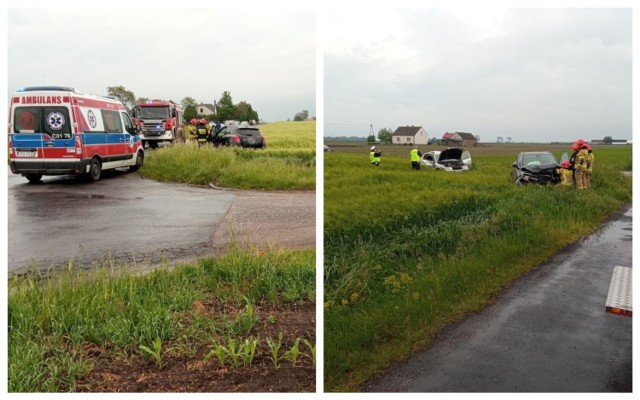 Wypadek dwóch aut w powiecie radziejowskim