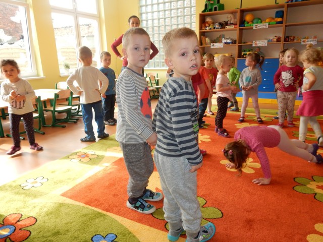 Na zdjęciu dzieci z przedszkola samorządowego w Czempiniu