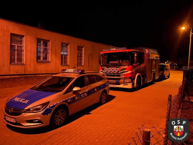 Nocna interwencja służb w Brześciu Kujawskim