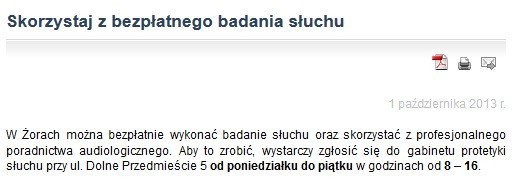 Darmowe badanie słuchu w Żorach